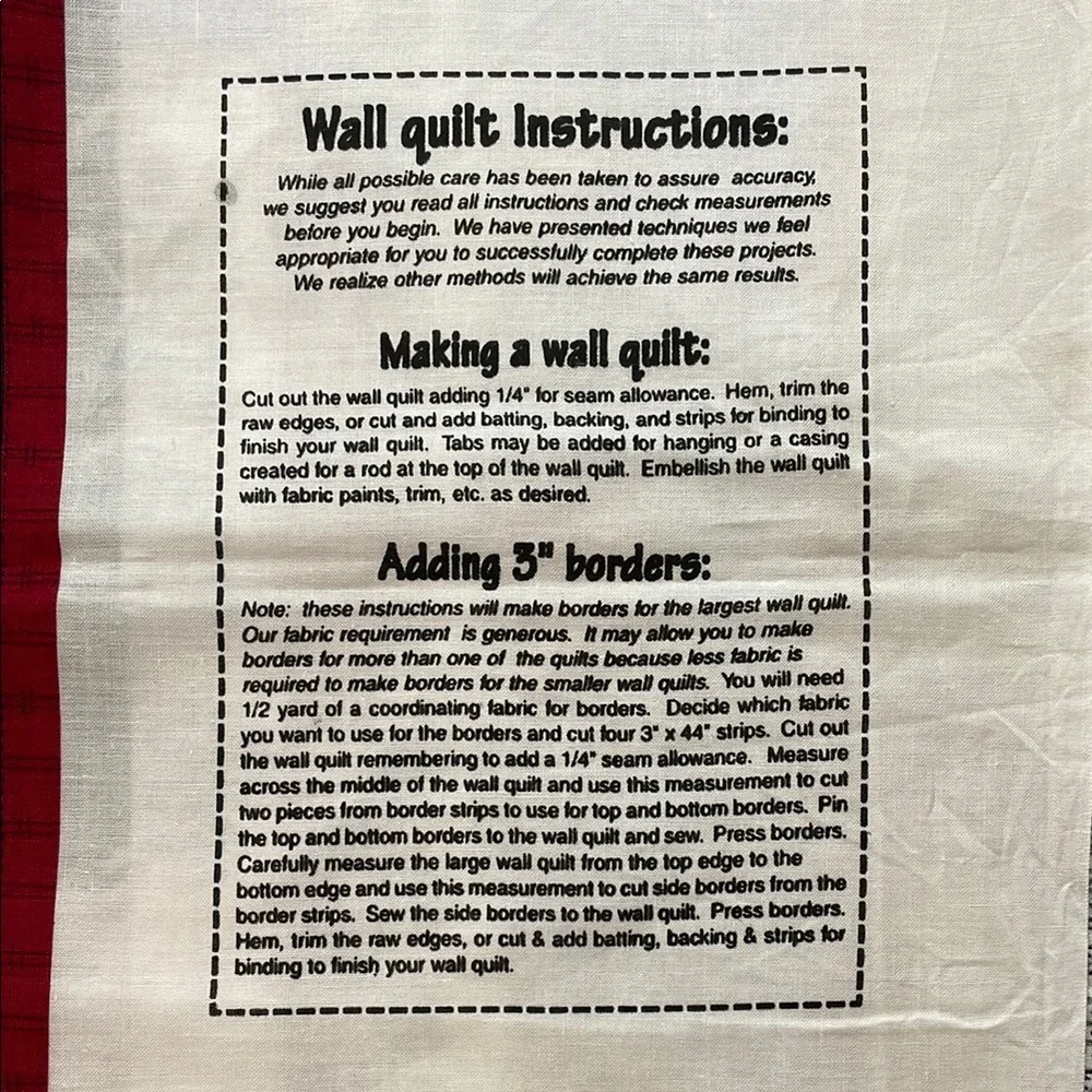 Vintage sew your own wall hanging with Santa Design